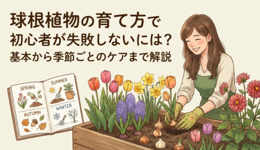 球根植物の育て方で初心者が失敗しないには？基本から季節ごとのケアまで解説。
