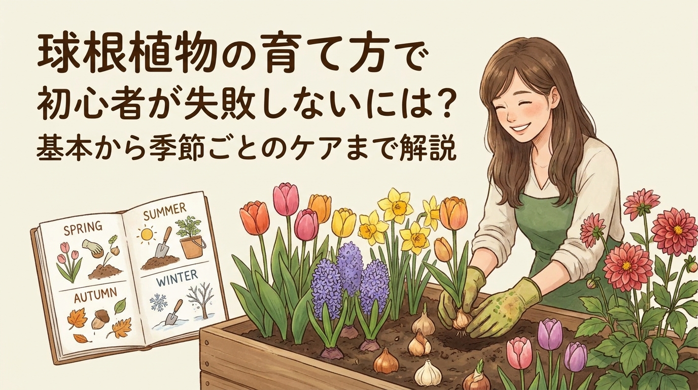 球根植物の育て方で初心者が失敗しないには？基本から季節ごとのケアまで解説。