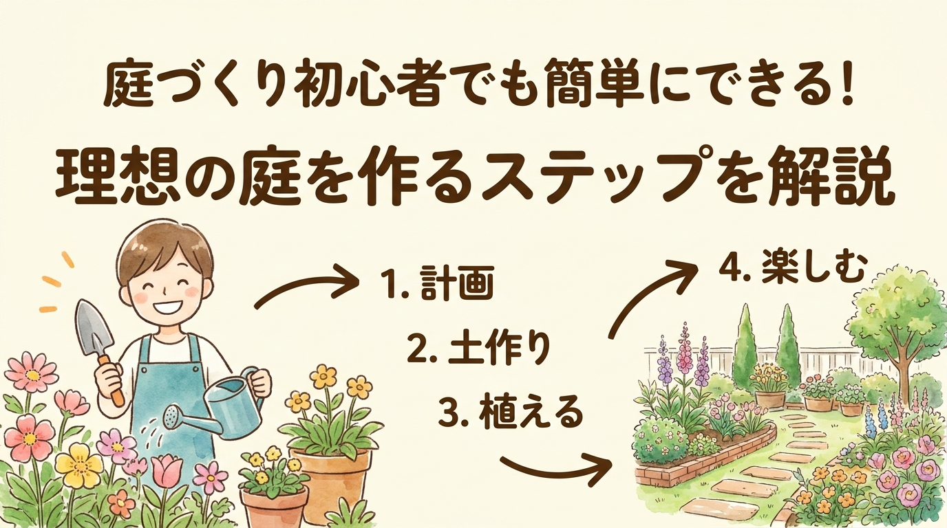 庭づくり初心者でも簡単にできる！理想の庭を作るステップを解説