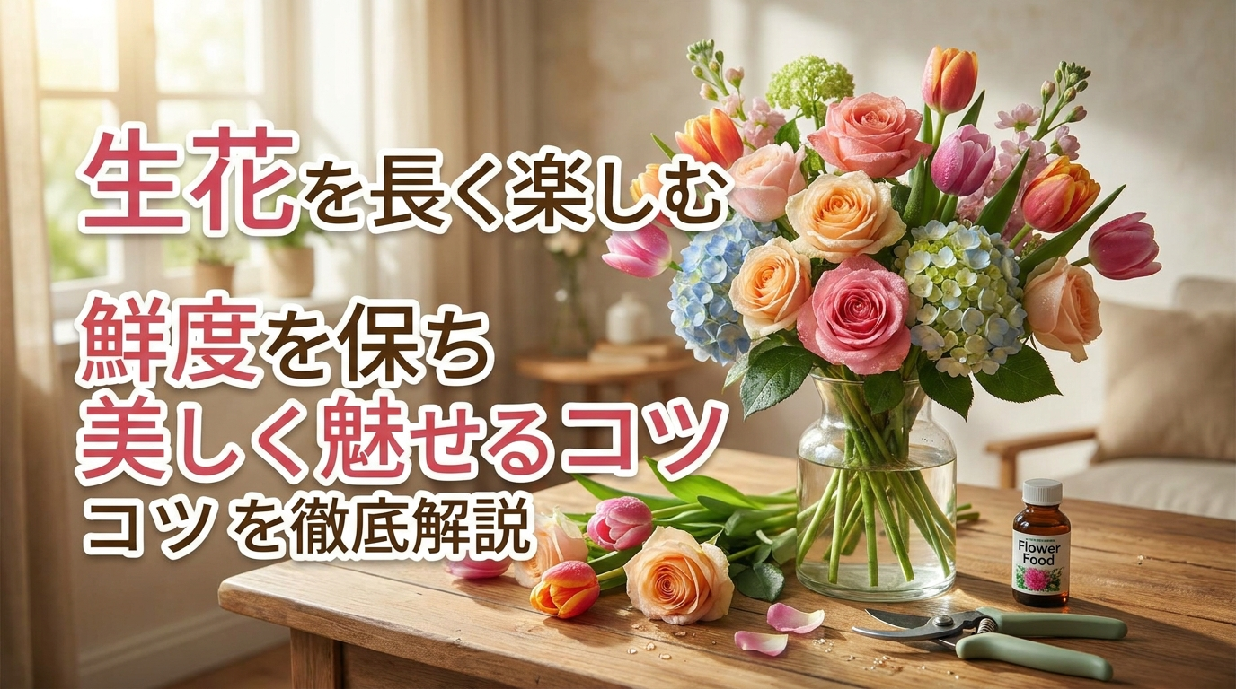 生花を長く楽しむ飾り方！鮮度を保ち美しく魅せるコツを徹底解説
