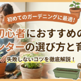 初めてのガーデニングに最適！初心者におすすめのプランターの選び方と育て方