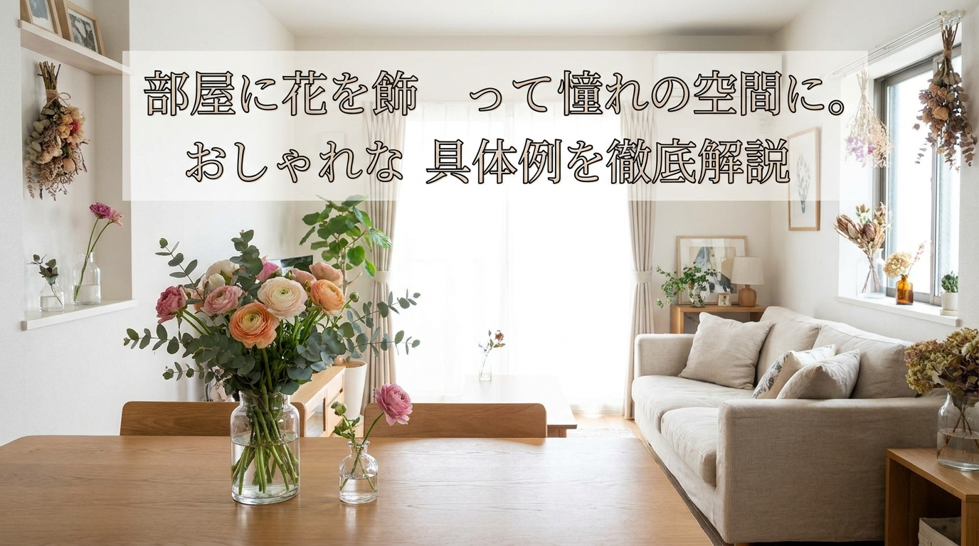 部屋に花を飾って憧れの空間に。おしゃれな具体例を徹底解説