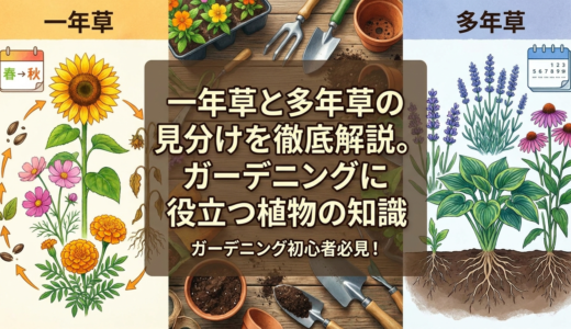 一年草と多年草の見分け方を徹底解説。ガーデニングに役立つ植物の知識