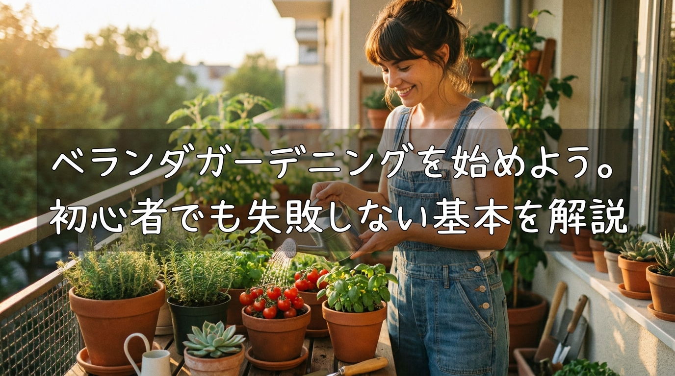 ベランダガーデニングを始めよう。初心者でも失敗しない基本を解説
