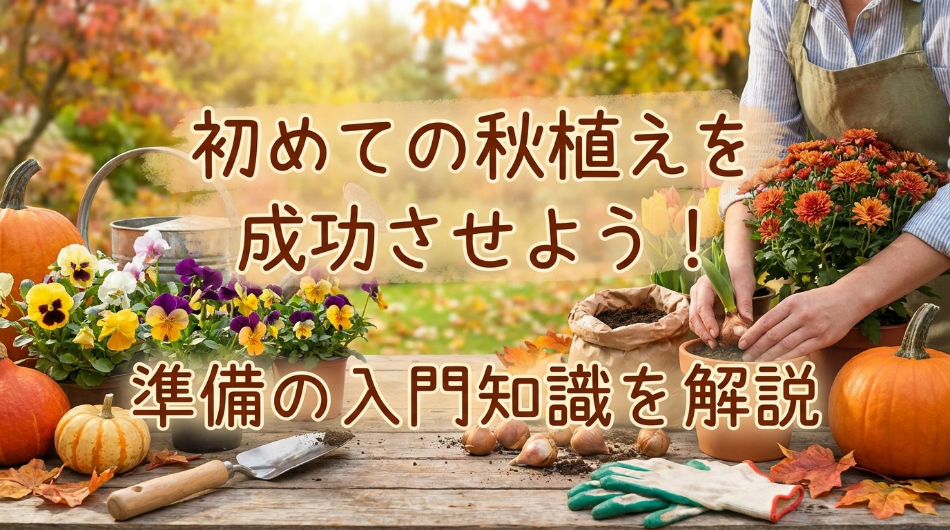 初めての秋植えを成功させよう！準備の入門知識を解説